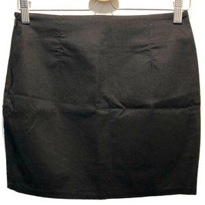 PrettyGirl Solid Black Mini Pencil Skirt Size XS